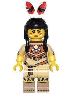 LEGO Minifigure-Tribal Woman-Collectible Minifigures / Series 15-COL15-5-Creative Brick Builders